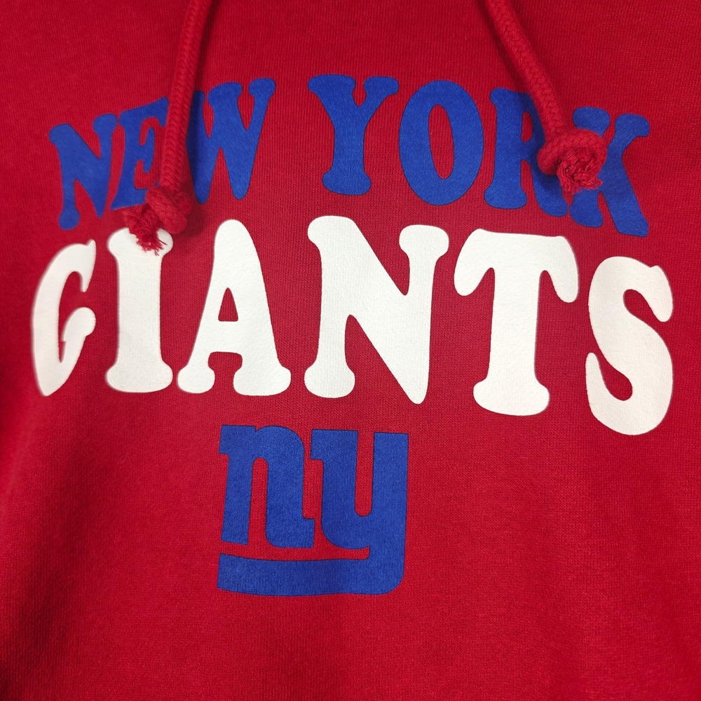 47 Brand New York Giants Hoodie Red Mens Small NFL Football Sweatshirt 0340 - Picture 2 of 11